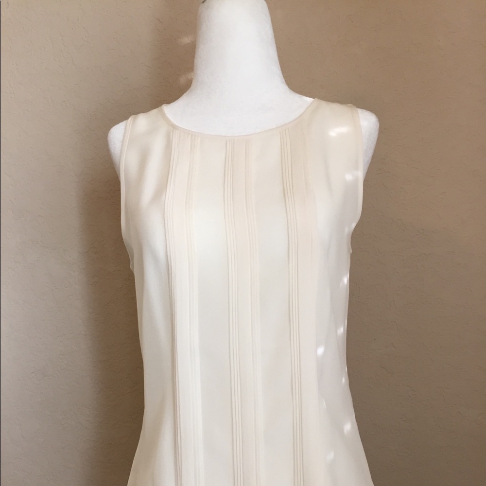 Banana Republic Sheer Cream Blouse